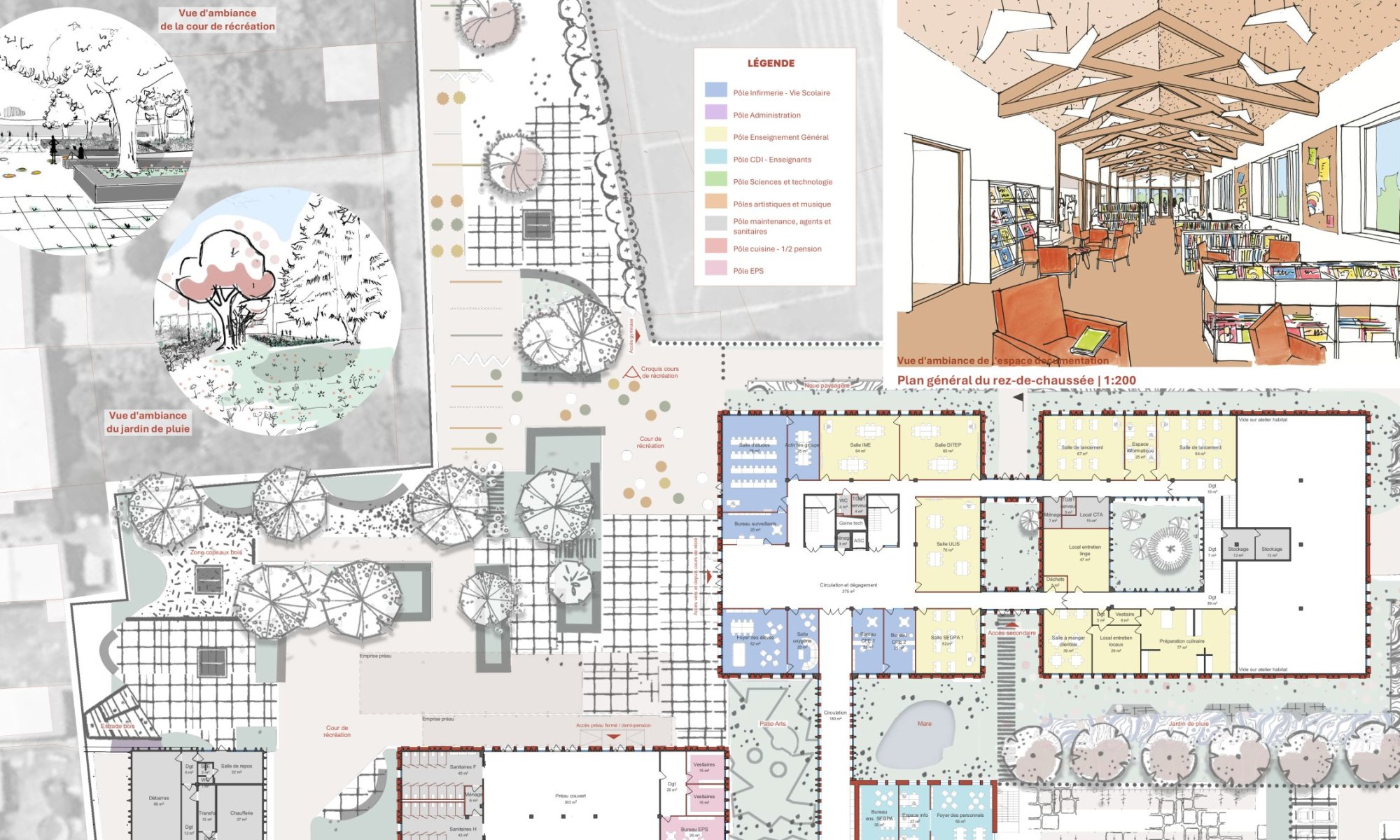 Concours pour l'extension et la resttructuration du collège Ch. Guérin - photo 4