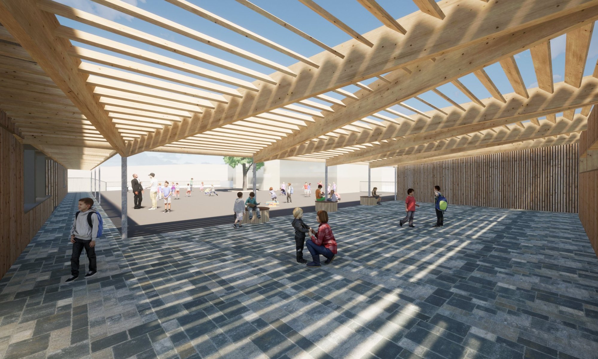 Réhabilitation énergétique, extension pour motricité et préau  du groupe scolaire - photo 0