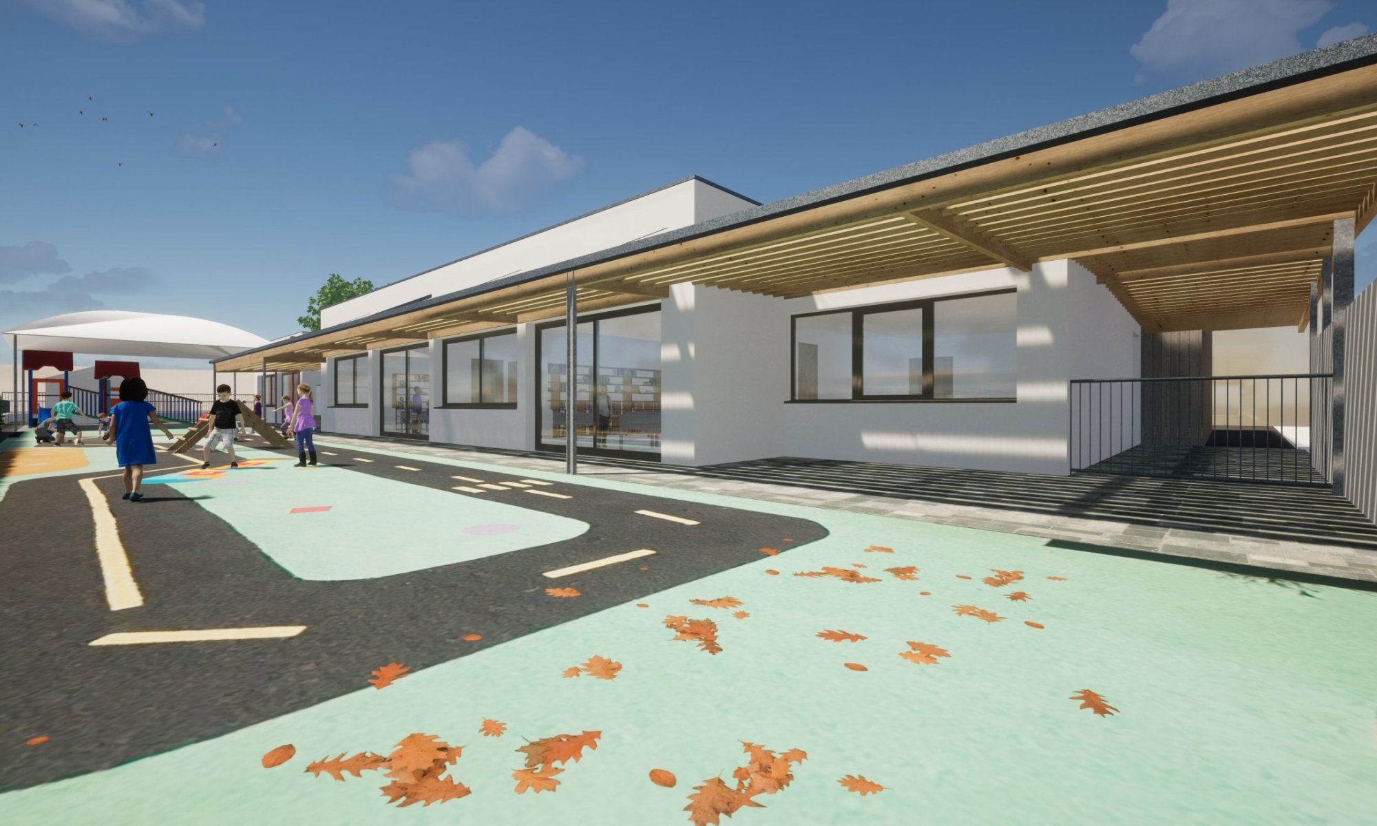 Réhabilitation énergétique, extension pour motricité et préau  du groupe scolaire - photo 1